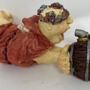 Vtg Guard. of the Grapes Monk Figure Bottle Topper